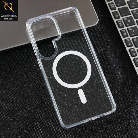 Samsung Galaxy S26 Ultra Cover - Transparent - Youksh Magsafe Clear Soft Borders Case
