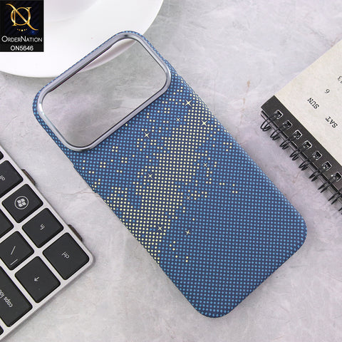 iPhone 17 Pro Max Cover - Design 2 - Carbon Fiber Texture Ultra Thin Shell Case With Metal Camera Ring Borders