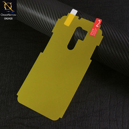 Xiaomi Redmi 9 Prime Protector - Transparent Hydro Jell Skin Film Unbreakable Back Protector Sheet