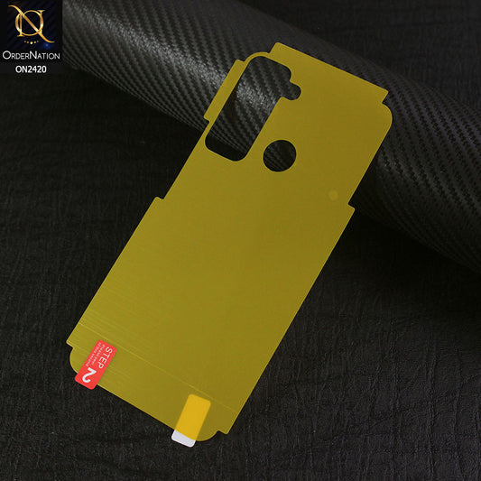 Tecno Pop 5 LTE Protector - Transparent Hydro Jell Skin Film Unbreakable Back Protector Sheet