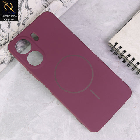 Xiaomi Poco C65 Cover - Maroon - New Premium High Quality Matte Sillica Gel Soft Case