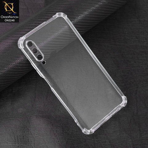 Huawei Y9s Cover - Transparent - Soft 4D Design Shockproof Silicone Transparent Clear Camera Protection Case