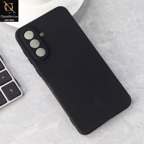 Samsung Galaxy A56 - Black-  Matte Shockproof Sillica Gel Soft Case