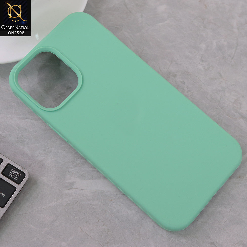 iPhone 12 Pro Max - SeaFoam Blue - HQ Silica Gel Silicon Shockproof Matte Soft Case
