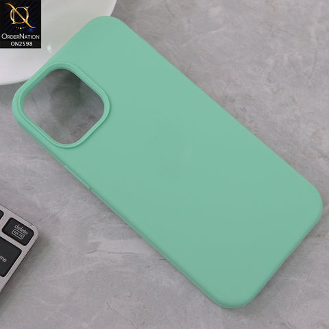 iPhone 12 Pro Max - SeaFoam Blue - HQ Silica Gel Silicon Shockproof Matte Soft Case