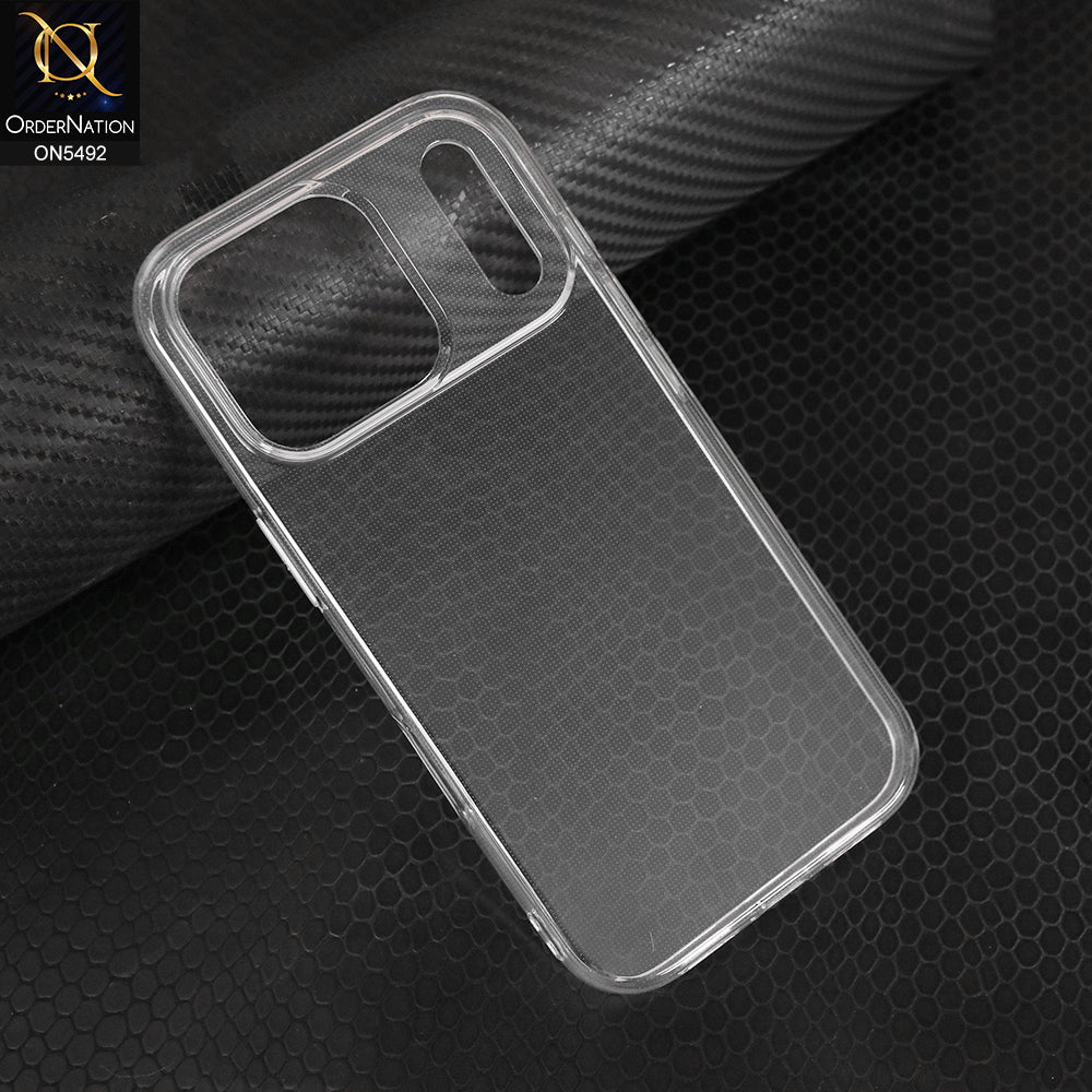 iPhone 17 Pro Cover - Transparent - New Premium Quaality Clear Tpu Soft Case