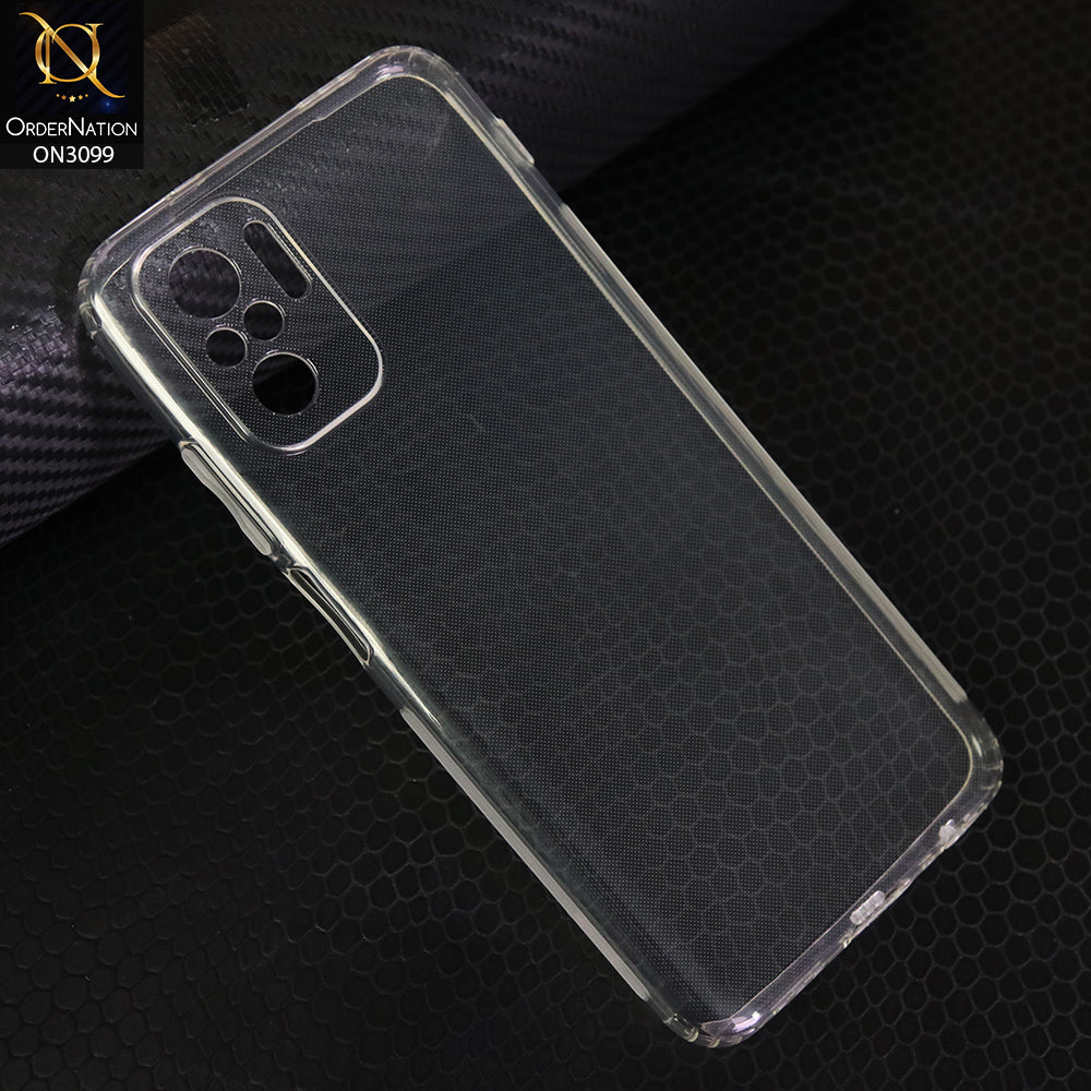 Xiaomi Redmi Note 10 4G  Transparent Soft Silicone Back Cover TPU Case With Camera Protection