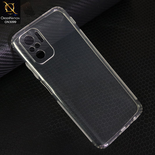 Xiaomi Redmi Note 10 4G  Transparent Soft Silicone Back Cover TPU Case With Camera Protection