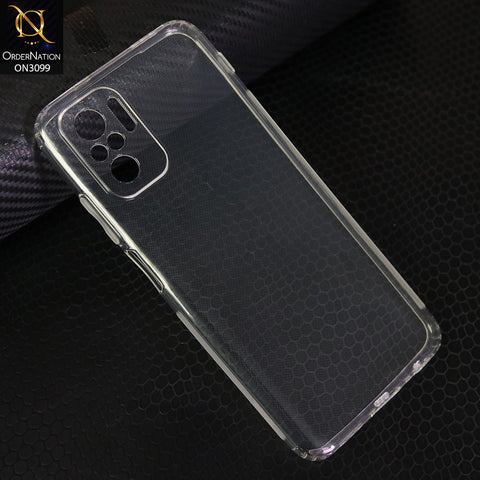 Xiaomi Redmi Note 10 4G  Transparent Soft Silicone Back Cover TPU Case With Camera Protection
