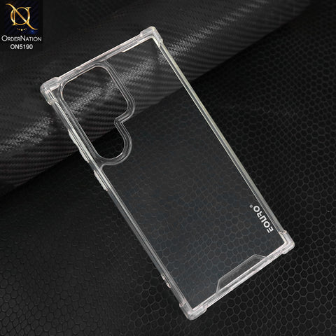 Samsung Galaxy S23 Ultra 5G Cover - Transparent - EOURO Shock Resistant Soft Silicone Camera Protection Case