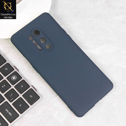OnePlus 8 Pro Cover - Midnight Blue - Matte Shockproof Sillica Gel Soft Case