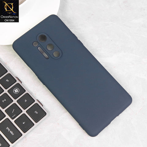 OnePlus 8 Pro Cover - Midnight Blue - Matte Shockproof Sillica Gel Soft Case