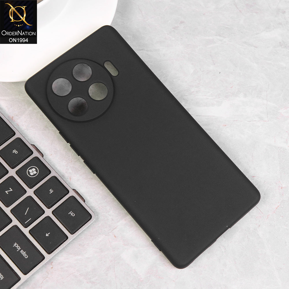 Tecno Spark 20 Pro Plus Cover - Black -  Matte Shockproof Sillica Gel Soft Case