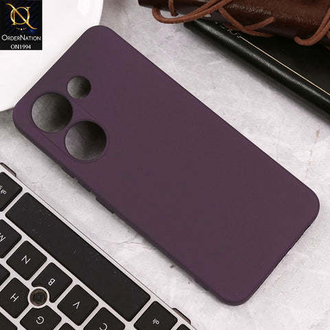 Tecno Camon 20 Pro Cover - Purple - Matte Shockproof Sillica Gel Soft Case