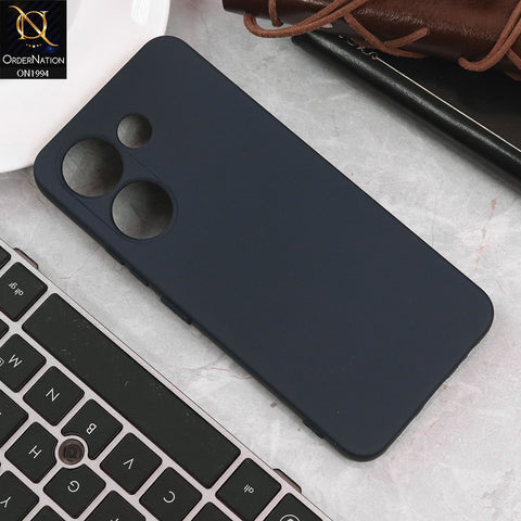 Tecno Camon 20 Cover - Midnight Blue - Matte Shockproof Sillica Gel Soft Case