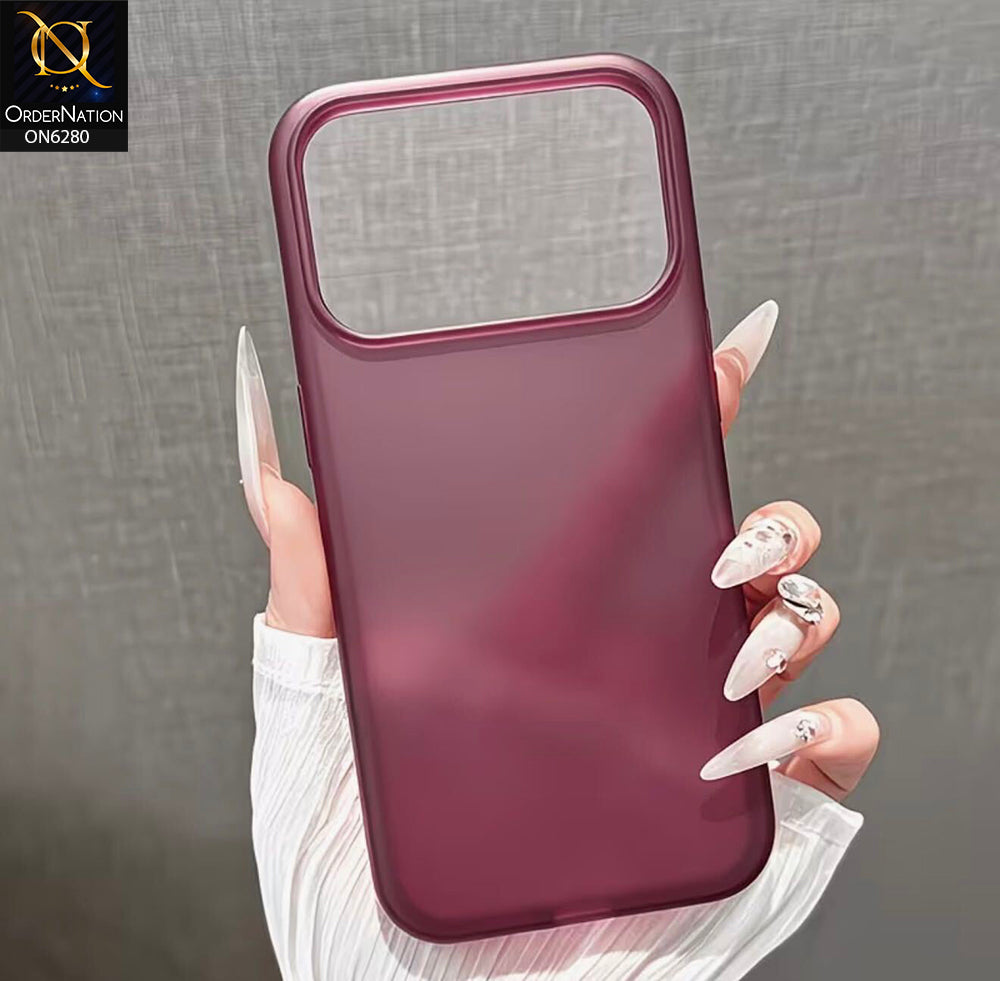 iPhone 18 Pro Max Cover - Burgundy - Premium Protective Phone Case with Wide Camera Cutout, Slim Lightweight Design, Shockproof Scratch-Resistant Cover and Durable Full-Body Protection