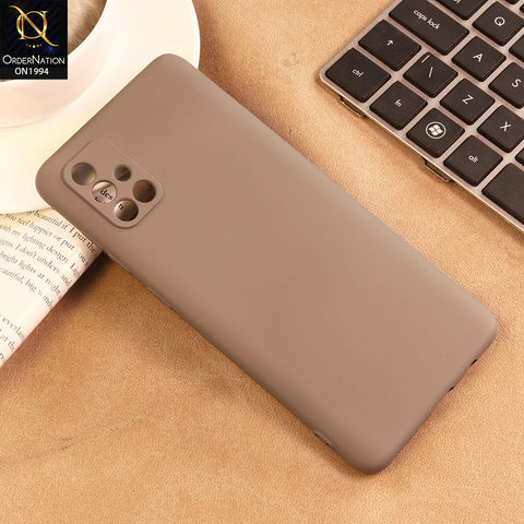 Samsung Galaxy A71 4G Cover - Gray - Matte Shockproof Sillica Gel Soft Case