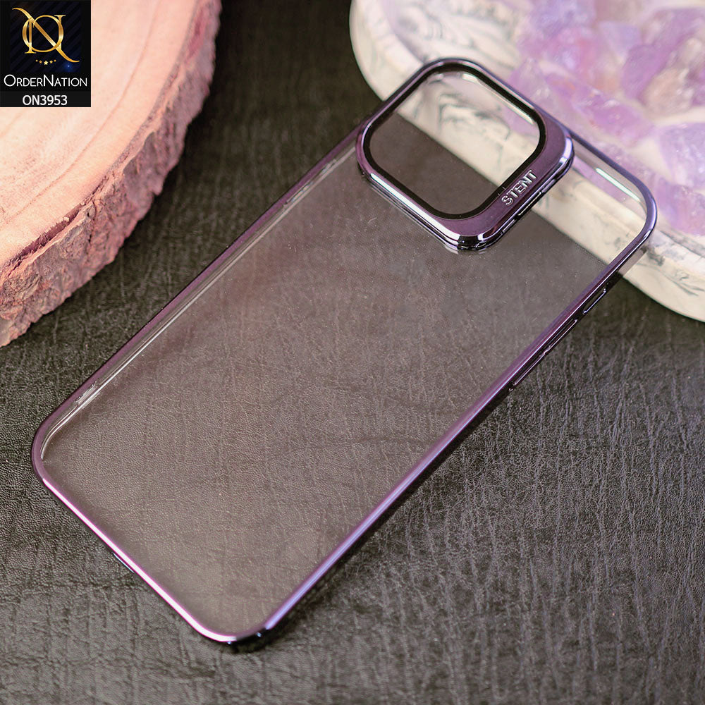 iPhone 14 Pro Max Cover - Deep Purple - Eouro Slim Series No Signal Loss Hard Case With Camera Protection