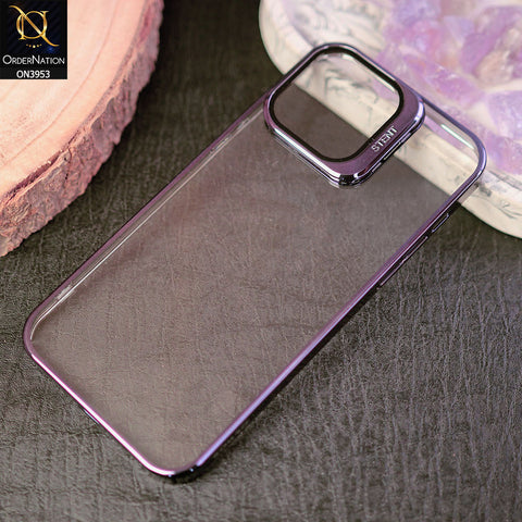 iPhone 14 Pro Max Cover - Deep Purple - Eouro Slim Series No Signal Loss Hard Case With Camera Protection