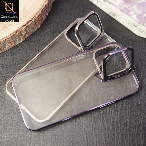 iPhone 14 Pro Max Cover - Silver - Eouro Slim Series No Signal Loss Hard Case With Camera Protection