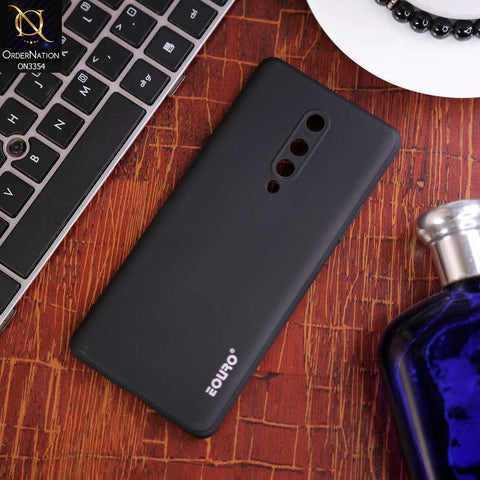 OnePlus 8 Cover - Black - EOURO Shock Resistant Soft Silicone Camera Protection Case