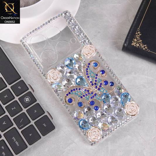 Infinix Note 40 Cover - Design2 -  New Luxurious 3D Bling RhineStone Case