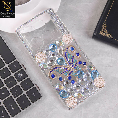 Infinix Note 40 Cover - Design2 -  New Luxurious 3D Bling RhineStone Case