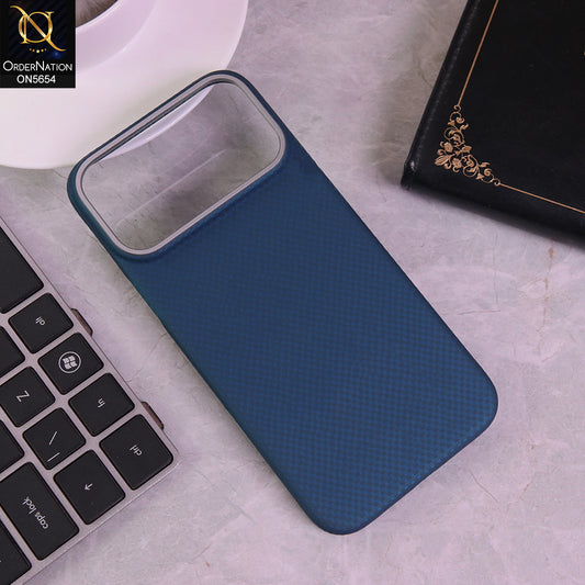 iPhone 17 Pro Max - Blue - New Carbon Fiber Texture Magsafe Magnetic Case