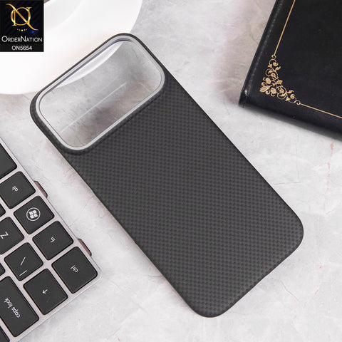 iPhone 17 Pro Max - Black - New Carbon Fiber Texture Magsafe Magnetic Case