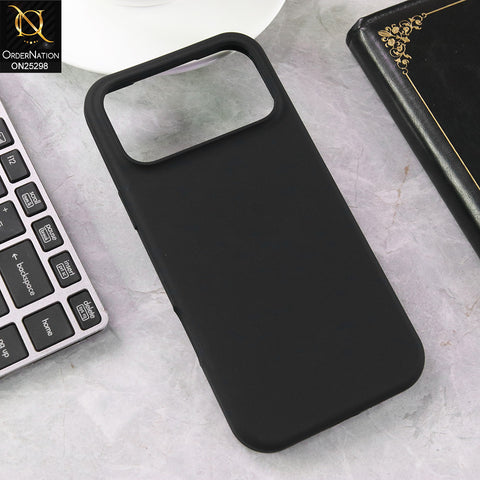 iPhone 17 Pro Max - Black- New Soft Silicone Case