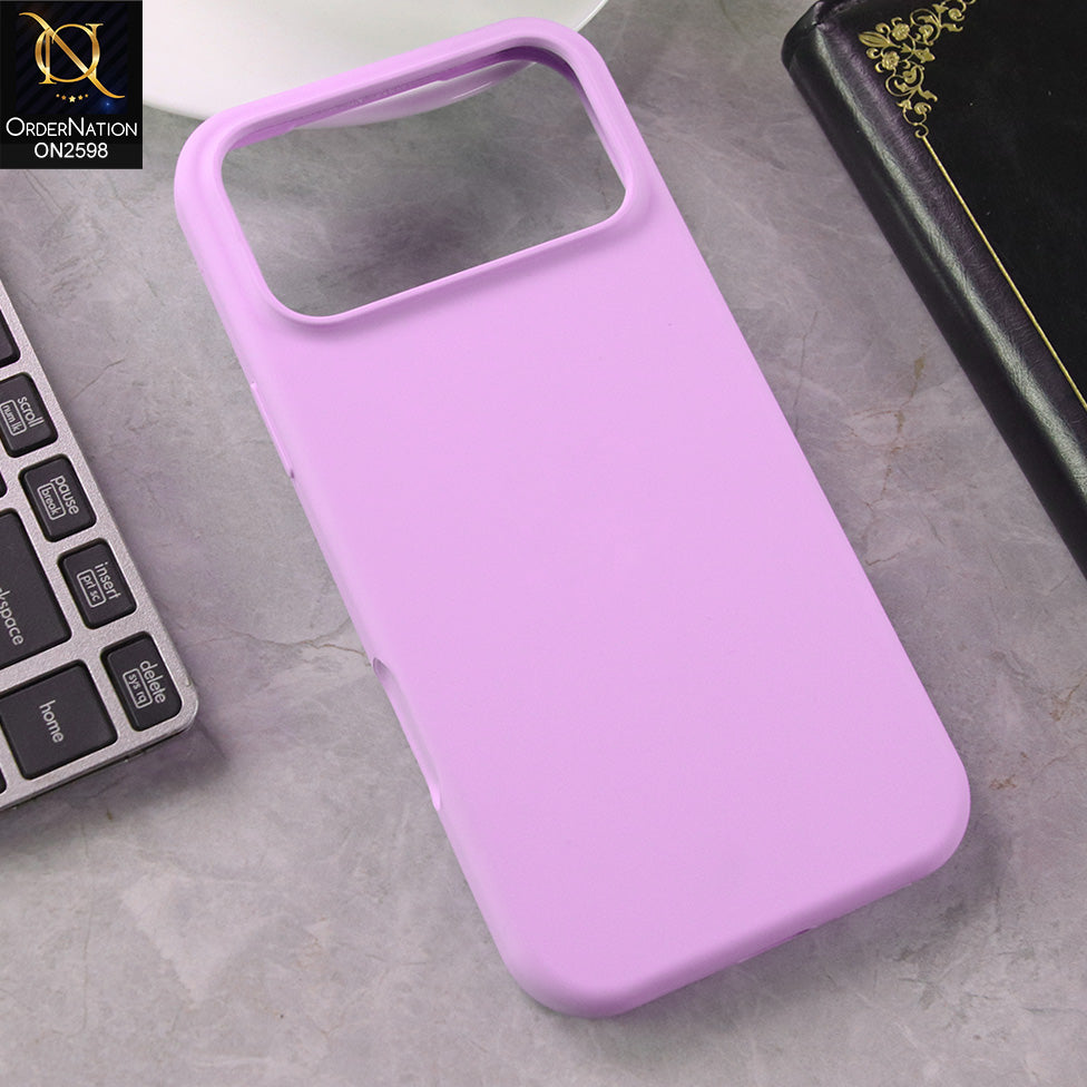 iPhone 17 Pro Max-Purple-New Soft Silicone Case