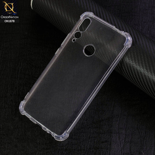 Honor 9X Cover - Soft 4D Design Shockproof Silicone Transparent Clear Case