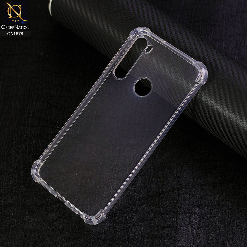 Xiaomi Redmi Note 8 Cover - Soft 4D Design Shockproof Silicone Transparent Clear Case