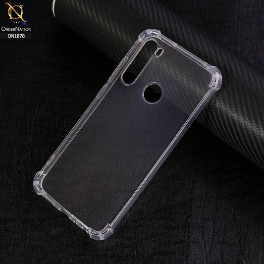 Xiaomi Redmi Note 8 Cover - Soft 4D Design Shockproof Silicone Transparent Clear Case