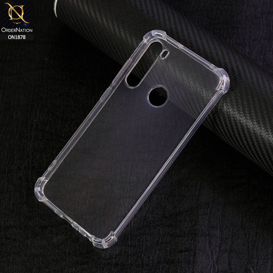 Xiaomi Redmi Note 8 2021 Cover - Soft 4D Design Shockproof Silicone Transparent Clear Case