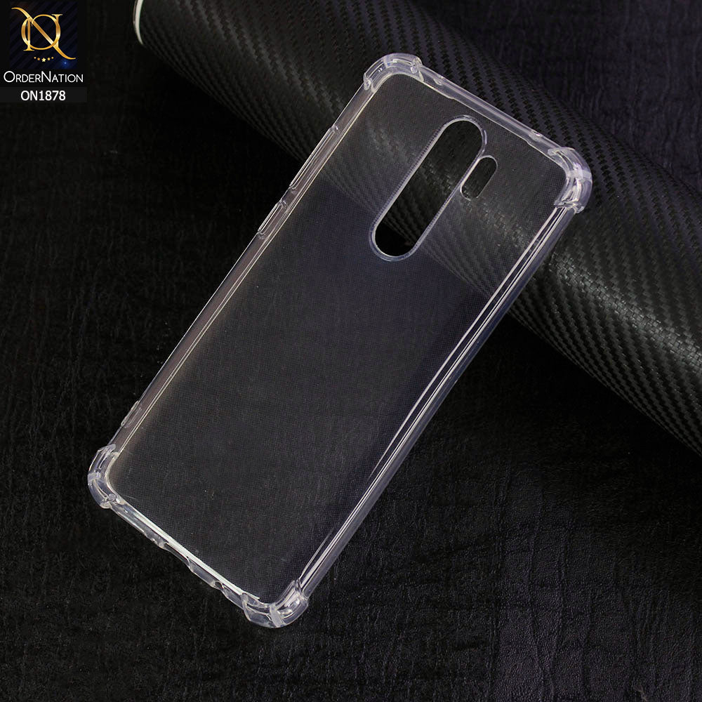 Xiaomi Redmi Note 8 Pro Cover - Soft 4D Design Shockproof Silicone Transparent Clear Case