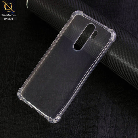 Xiaomi Redmi Note 8 Pro Cover - Soft 4D Design Shockproof Silicone Transparent Clear Case