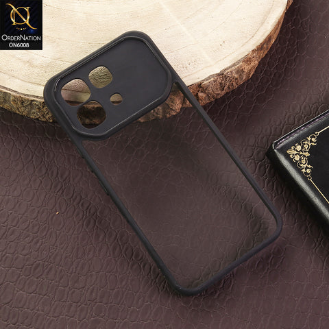 Infinix Note 60 Cover - Black - New Shockproof PC Hard Shell Transculant Flexibel Bumper Phone Case