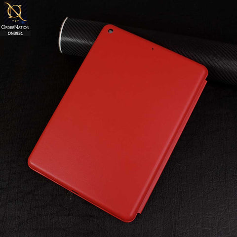 iPad 10.2 / iPad 8 (2020) Cover - Red - PU Leather Smart Book Foldable Case