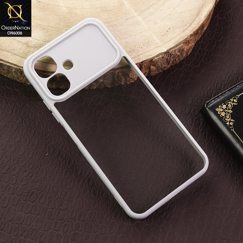 Infinix Smart 20 Cover - Gray - New Shockproof PC Hard Shell Transculant Flexibel Bumper Phone Case