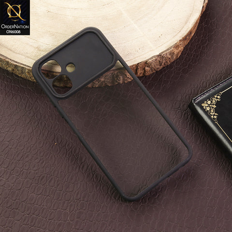 Infinix Smart 20 Cover - Black - New Shockproof PC Hard Shell Transculant Flexibel Bumper Phone Case