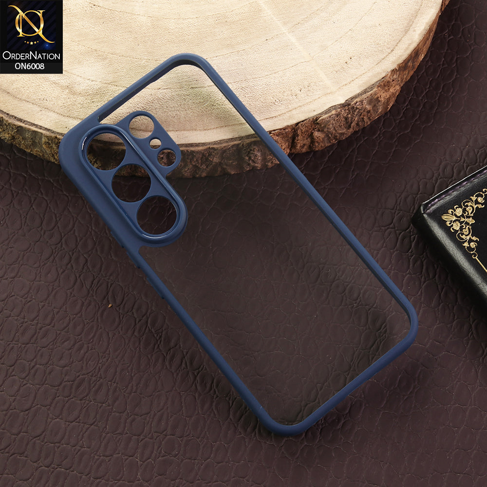Tecno Camon 50 4G - Blue -  New Shockproof PC Hard Shell Transculant Flexibel Bumper Phone Case
