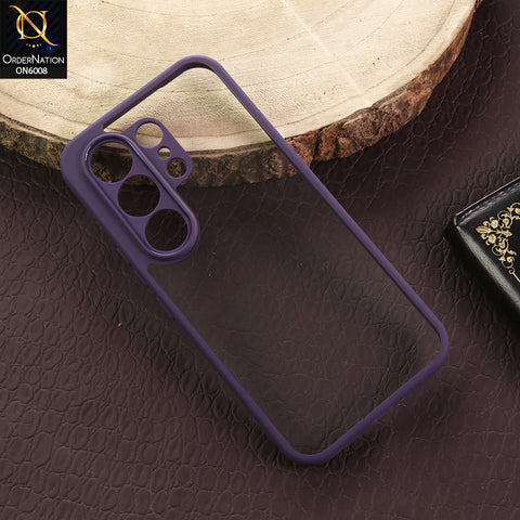 Tecno Camon 50 4G - Purple -  New Shockproof PC Hard Shell Transculant Flexibel Bumper Phone Case