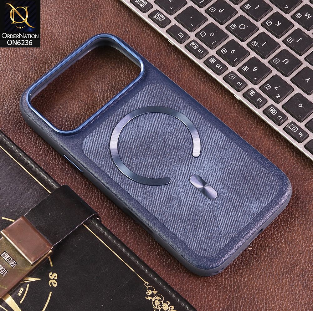 iPhone 17 Pro Max Cover - Blue - New Shockproof Kickstand Case with Magnetic Car Mount Compatible