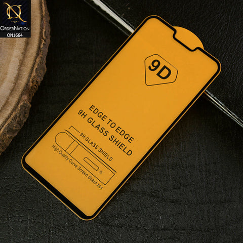 Vivo Y85 Cover - Black - Xtreme Quality 9D Tempered Glass With 9H Hardness