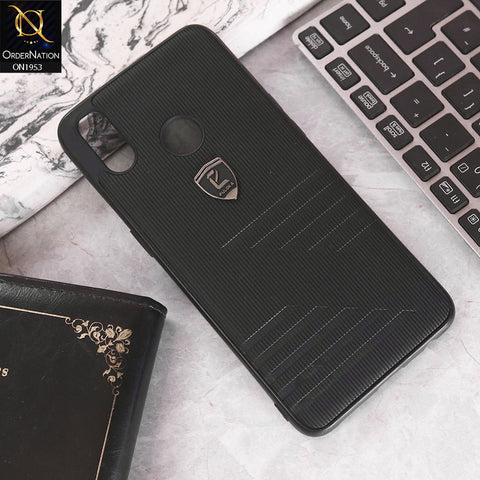 Realme 3 Pro Cover - Black - Puloka Linning Style Soft Borders Back Shell Case