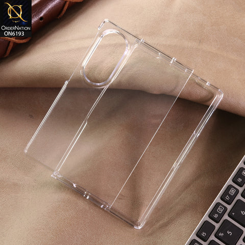Samsung Galaxy Z Fold 8 Cover - Transparent - Shockproof Clear Protective Case for Foldable Smartphone with Hinge Protection and Full Body Coverage