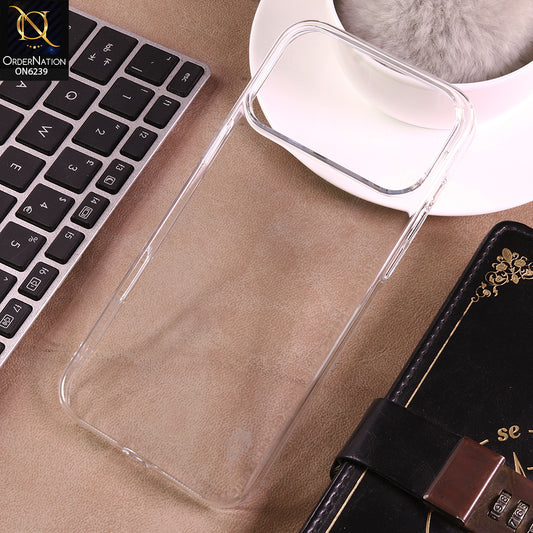 iPhone 18 Pro Max Cover - Transparent - Blue Shark New Premium Protective Case