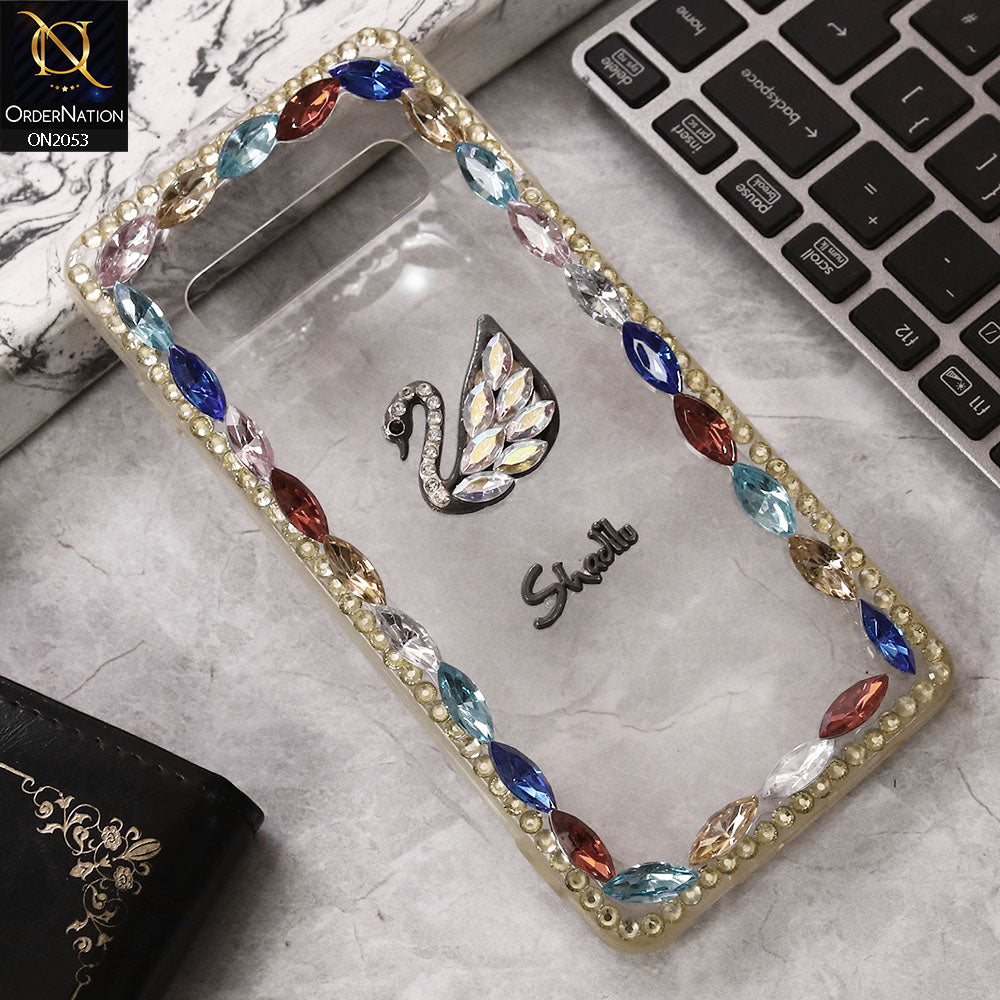 Cute Rhinestone Crystal Daimond Swan Case For Samsung Galaxy S10 5G - Multi