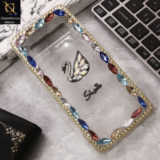 Cute Rhinestone Crystal Daimond Swan Case For Samsung Galaxy S10 5G - Multi